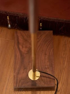 Vakkerlight Walnut Brass Floor Lamp