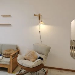 Vakkerlight Wall Sconces Walnut Telescopic Wall Lamp