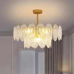 Vakkerlight Wave Glass Chandelier