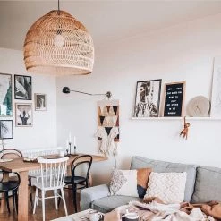 Vakkerlight Pendant Lights Wicker Pendant Lamp