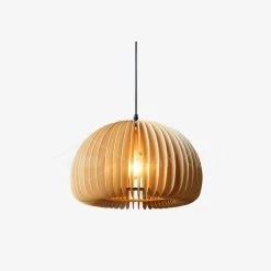 Vakkerlight Pendant Lights Wooden Pumpkin Pendant Lamp