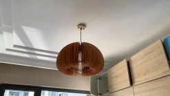 Vakkerlight Pendant Lights Wooden Pumpkin Pendant Lamp