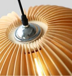 Vakkerlight Pendant Lights Wooden Pumpkin Pendant Lamp