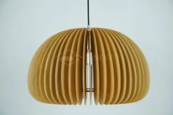 Vakkerlight Pendant Lights Wooden Pumpkin Pendant Lamp