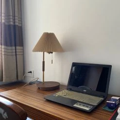 Vakkerlight Wooden Retro Table Lamp Table Lamps