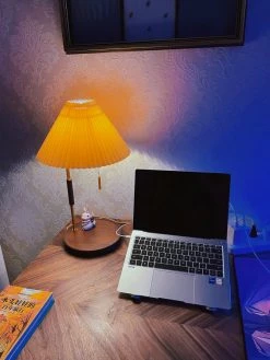 Vakkerlight Wooden Retro Table Lamp Table Lamps