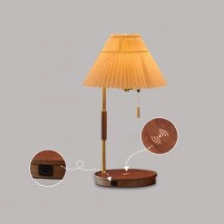 Vakkerlight Wooden Retro Table Lamp Table Lamps