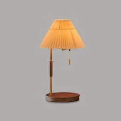 Vakkerlight Wooden Retro Table Lamp Table Lamps