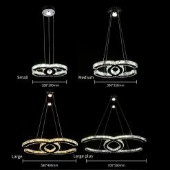 Vakkerlight Stainless Steel Crystal Chandeliers