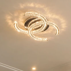 Vakkerlight Stainless Steel Crystal Ceiling Light Ceiling Lamp