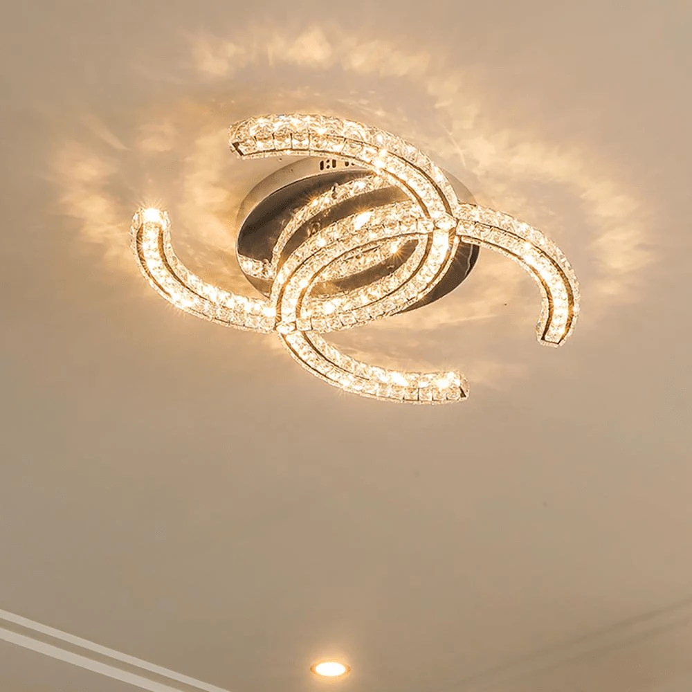 Vakkerlight Stainless Steel Crystal Ceiling Light Ceiling Lamp