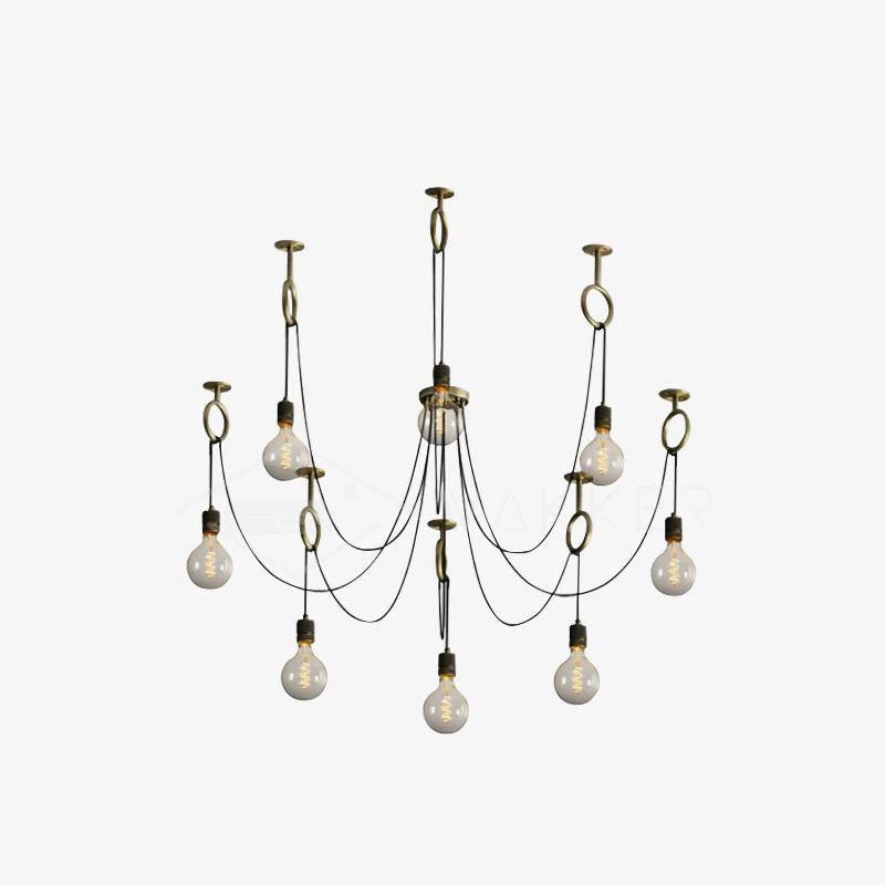 Vakkerlight Chandeliers Industrial Spider Chandelier