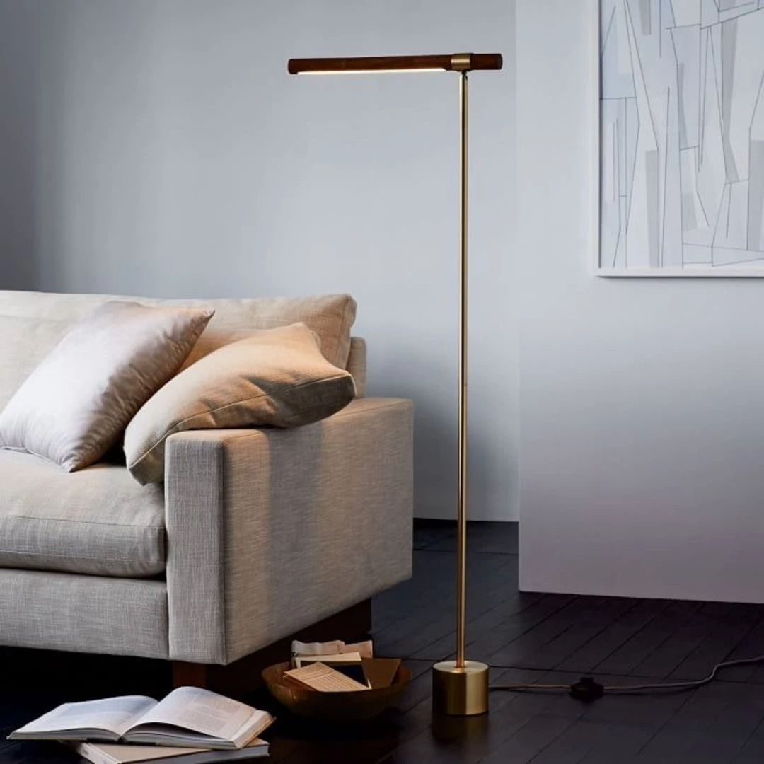 Vakkerlight Linear Wood Led Floor Lamp Floor Lamps