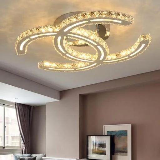 Vakkerlight Stainless Steel Crystal Ceiling Light Ceiling Lamp