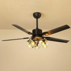 Vakkerlight Black Vintage Ceiling Fan